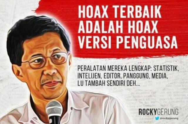 Rocky Gerung soal Formula E Sukses Digelar: Ini Sebetulnya yang Pinter Pak Jokowi