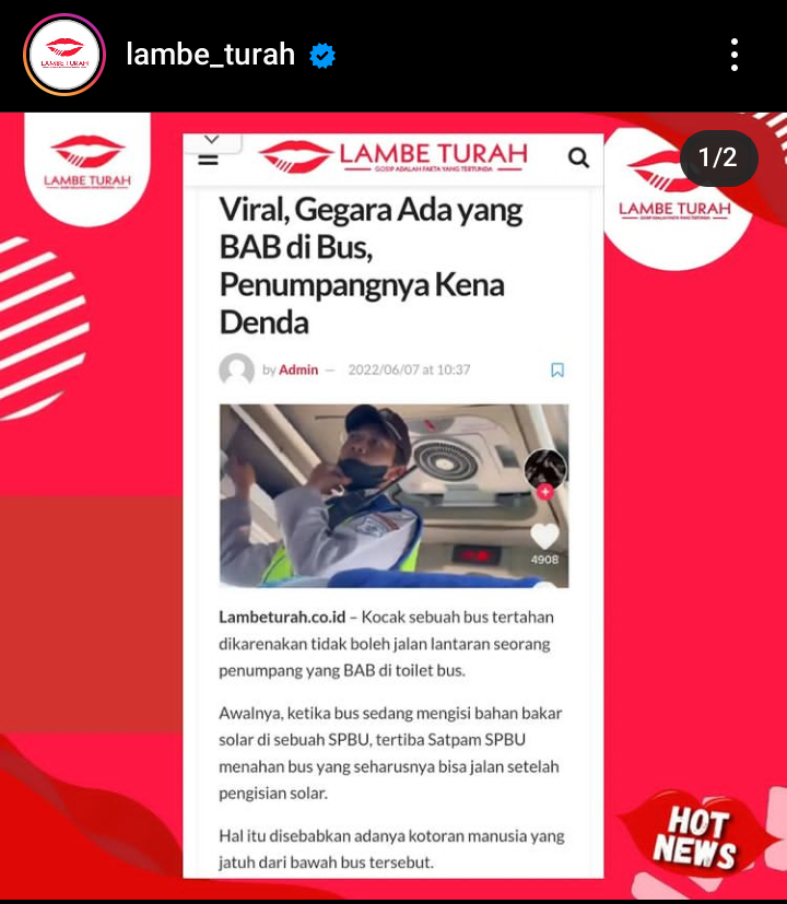 Viral Perkara Kotoran Bus Jadi Tertahan, Definisi Bukan Enggak Mau Ngaku tapi Malu