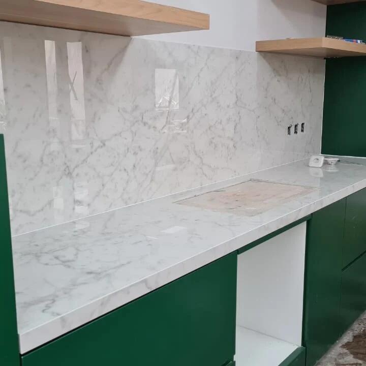 Top Meja Granit Dan Marmer Marmer White