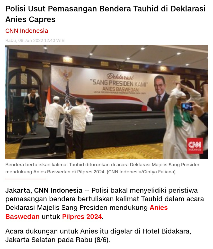 Relawan Anies Mengaku Tak Kenal Kelompok Majelis Sang Presiden