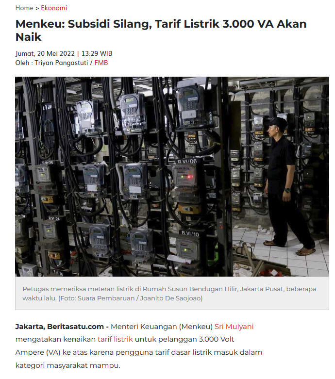 Naikan Tarif Listrik, Erick Thohir: Bukan Eranya Lagi Kita subsidi Rakyat Mampu