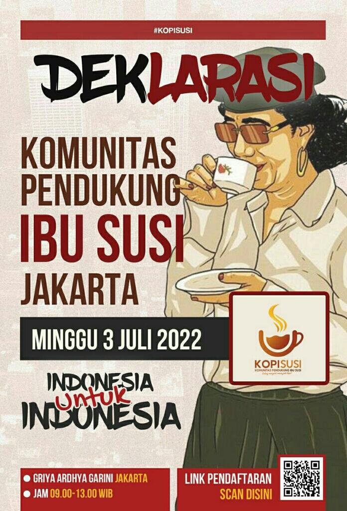 Relawan KopiSusi Deklarasi Dukungan Untuk Susi Pudjiastuti