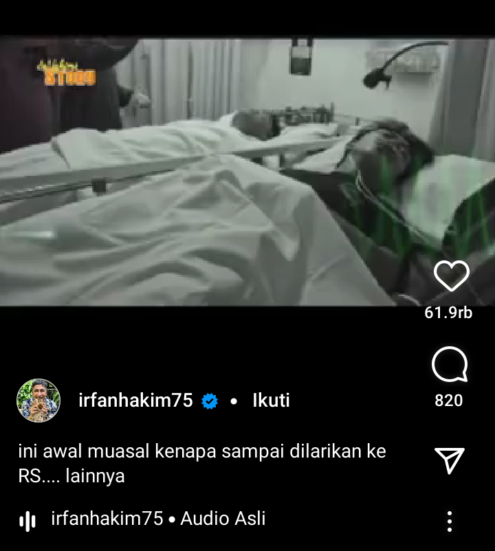 Akhirnya Saya Mengalami Apa yang Irfan Hakim Rasakan, Bukan Sekadar Konten