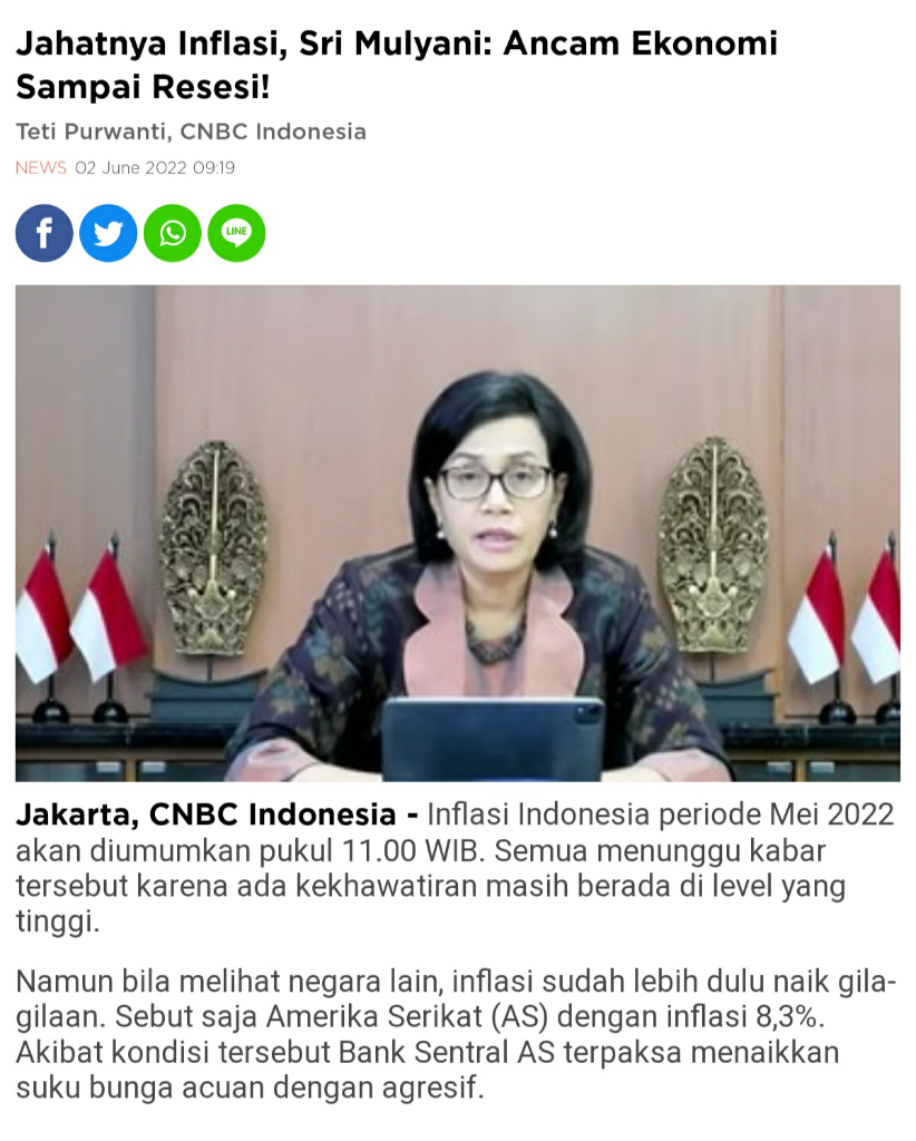 Sederet Fakta Dampak Inflasi AS, RI Bisa Masuk Jurang Resesi