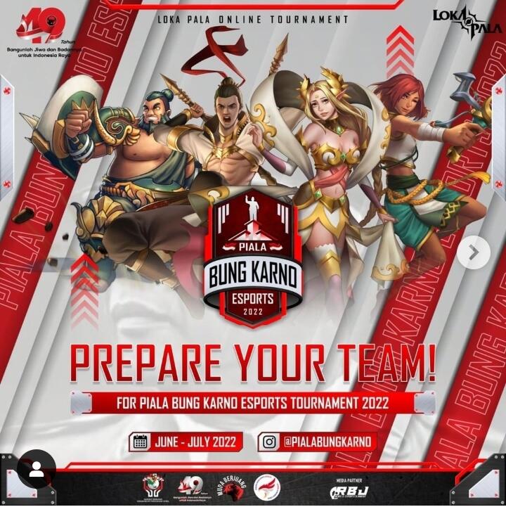 Info Lokapala Moba, Turnamen piala Bung Karno eSport 2022