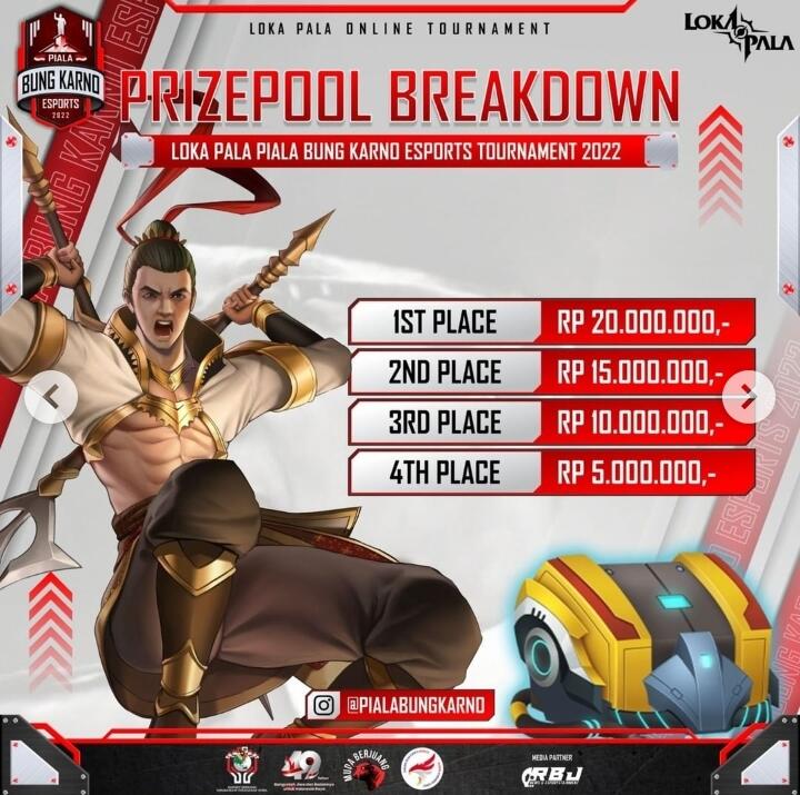 Info Lokapala Moba, Turnamen piala Bung Karno eSport 2022