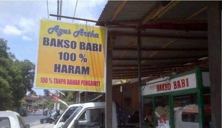 Stlh Rendang Babi, Kini Geger Bakso Babi 100 % Haram,Ustadz Hilmi!