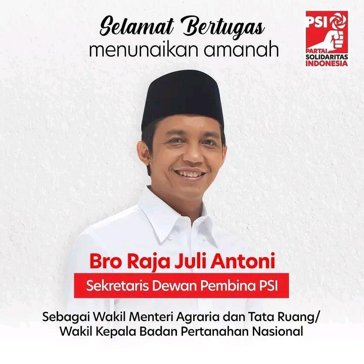Raja Juli Antoni jadi Wamen ATR, Giring: Terima Kasih Pak Jokowi