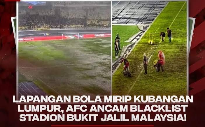 Lapangan Bukit Jalil Malaysia Banjir! Netizen Bilang Mirip Sawah
