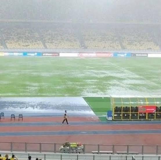 Lapangan Bukit Jalil Malaysia Banjir! Netizen Bilang Mirip Sawah