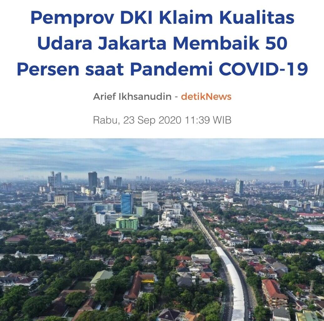 Jakarta Peringkat Pertama Kota Paling Berpolusi di Dunia Pagi Ini 16 Juni 2022