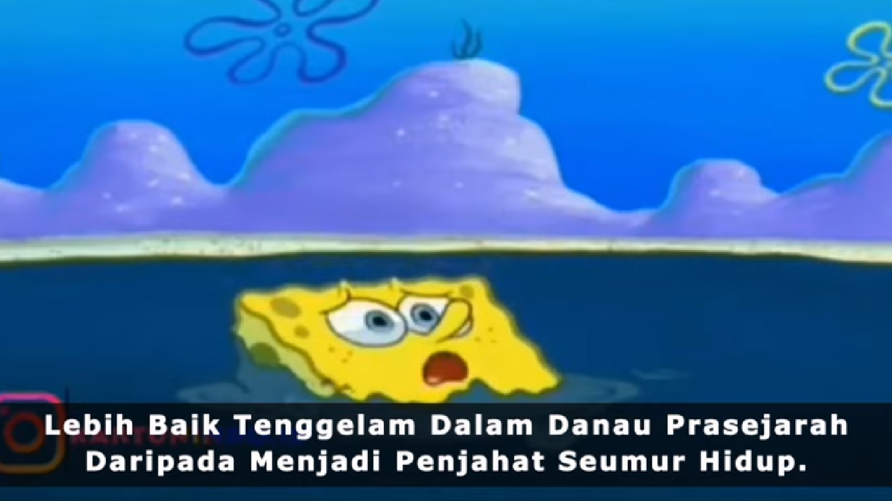 Dulu Nonton Spongebob Dengan Bahagia, Sekarang Kok Jadi Mikir Ya? Sedih!.