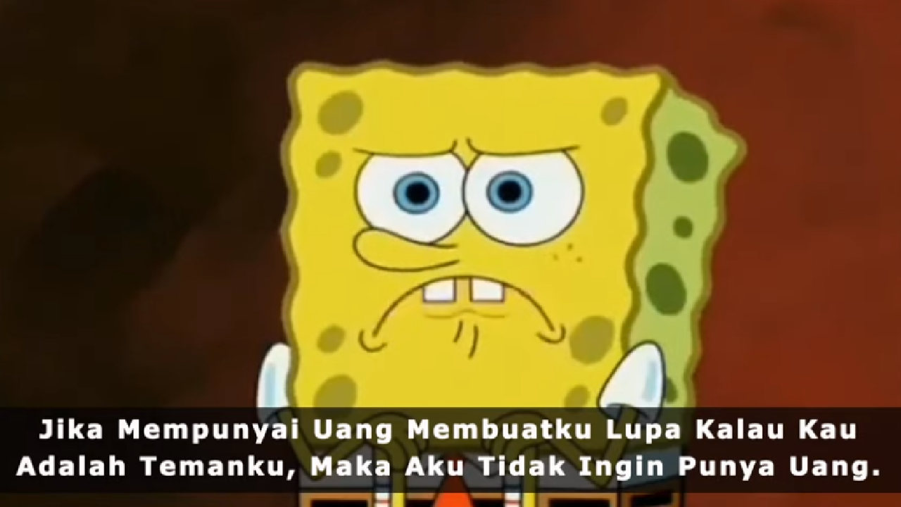 Dulu Nonton Spongebob Dengan Bahagia, Sekarang Kok Jadi Mikir Ya? Sedih!.