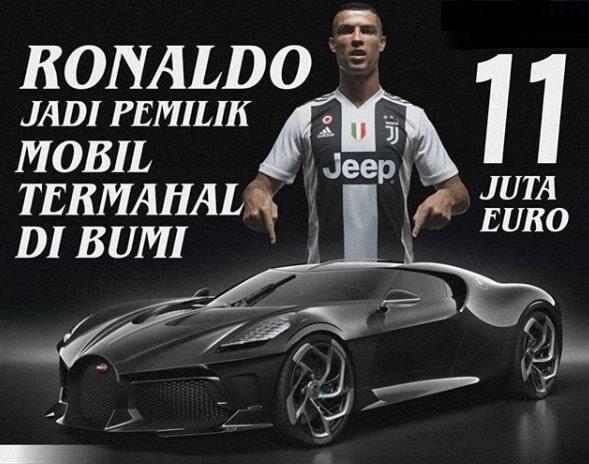 Astaga! Mobil Bugatti Veyron Milik Christiano Ronaldo Ringsek, Nabrak Rumah.