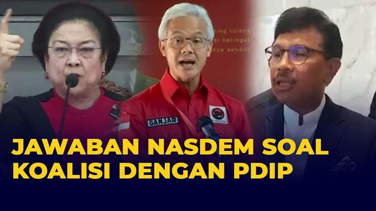 Jawaban Nasdem Soal Koalisi bersama PDIP, Ganjar Pranowo Jadi Rekomendasi DPW Nasdem