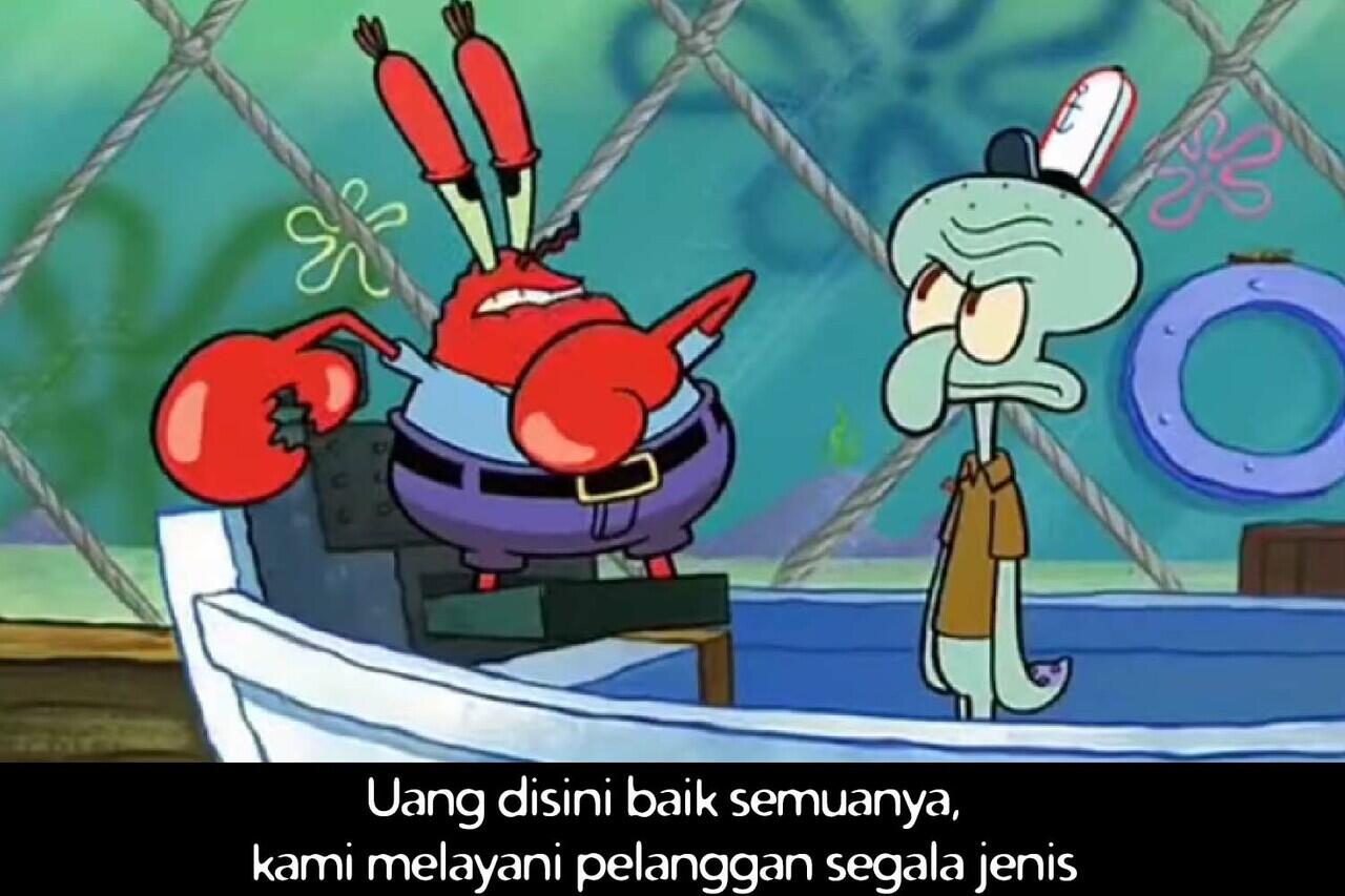 Julid-an Mr.Krab yang membuka aib para Orang Tua di Dunia