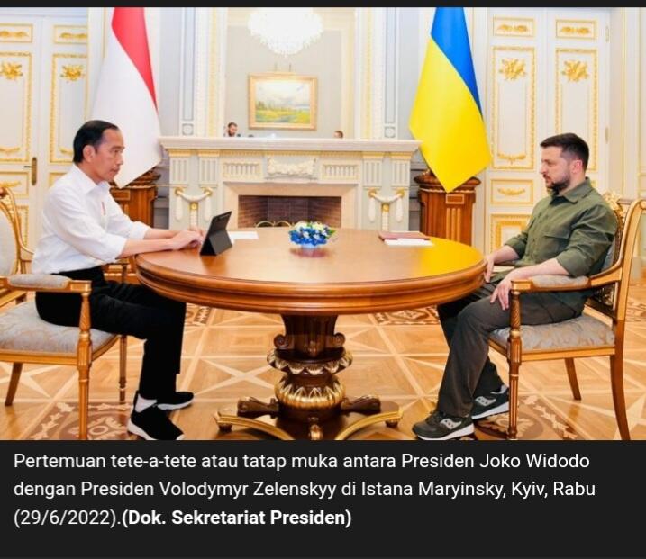 Berterima Kasih, Zelensky Singgung Jokowi Pemimpin Pertama Asia Kunjungi Ukraina