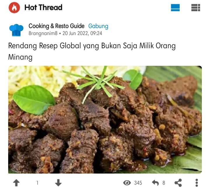 Rendang Resep Global yang Bukan Saja Milik Orang Minang 