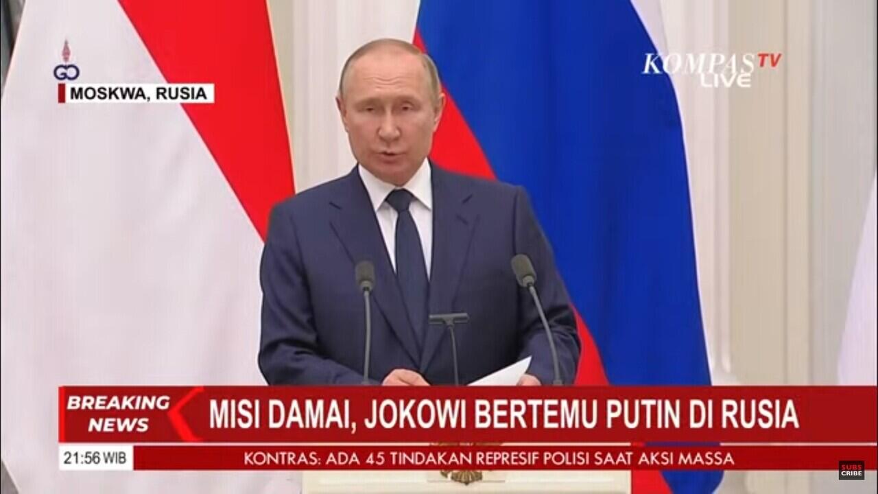 Usai Dikunjungi Jokowi, Putin Pastikan Bakal Eksport Gandum 50 Juta Ton