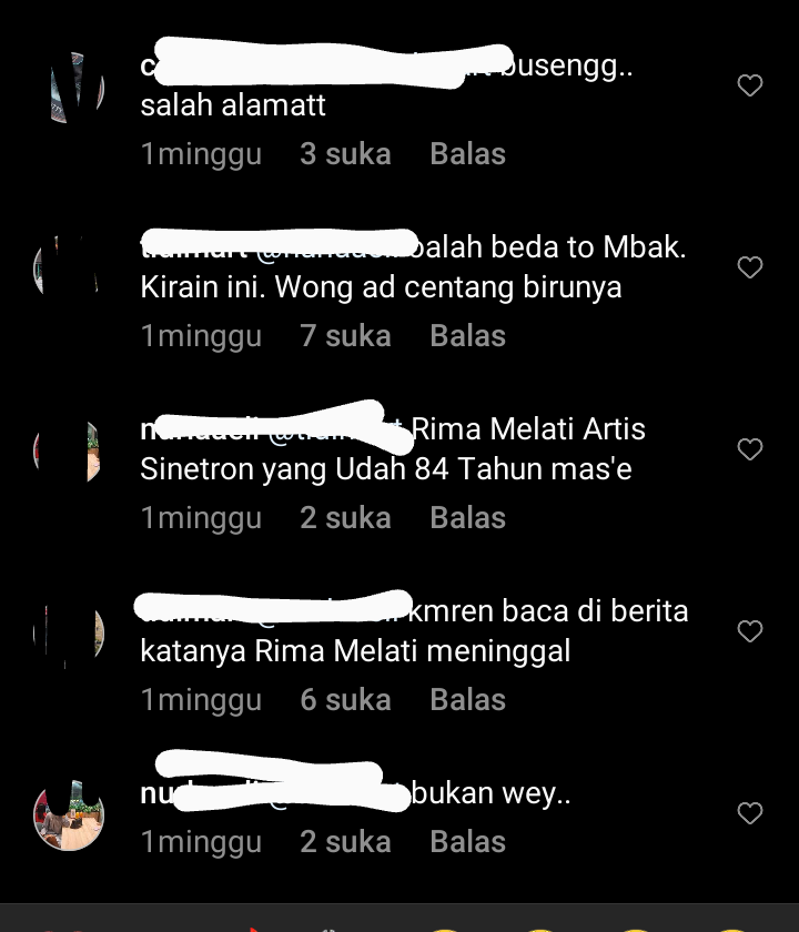 Memiliki Nama Sama, Rima Melati dan Rey Mbayang Dibuat Bingung Karena Ulah Netizen