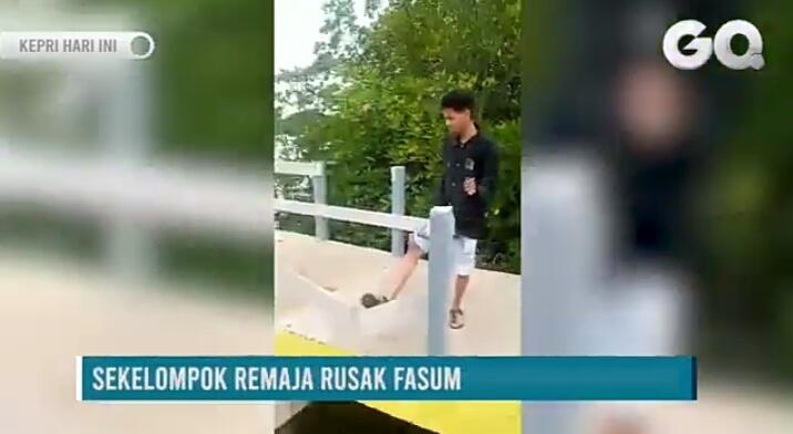 Sekumpulan Remaja Rusak Fasilitas Umum Objek Wisata Kota Rebah, Demi Konten Lagi? 