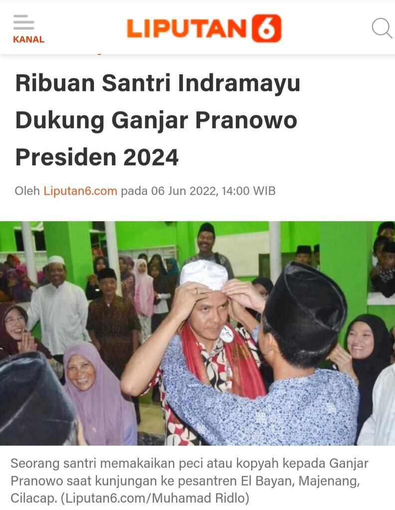 Ribuan Kyai-Habib, Ulama dan Santri Istighosah Doakan Ganjar Presiden 2024