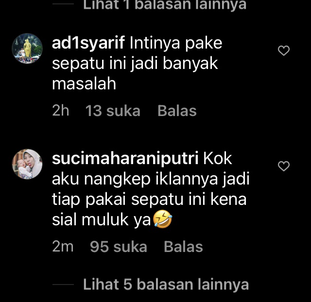 iklan sepatu yang bikin salah paham