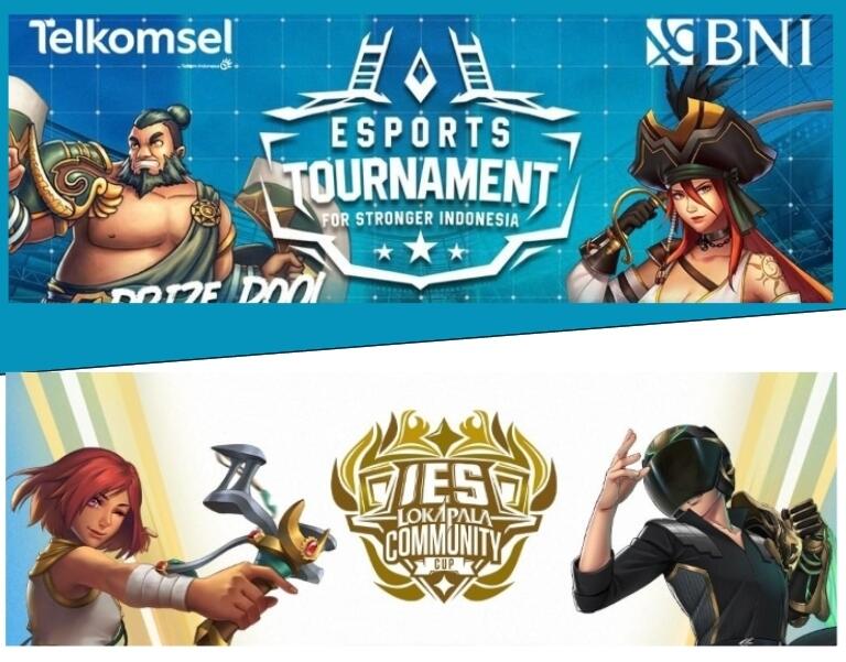 Lokapala info turnamen, "Esport Tournament for Stronger" dan "IES Community Cup"