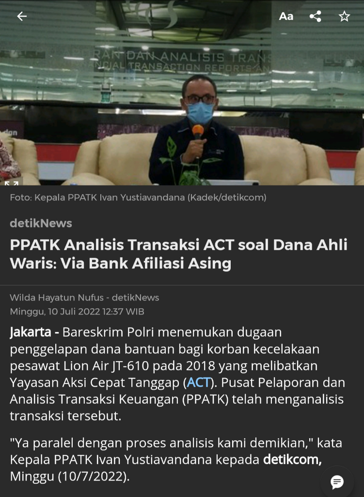 Keluarga Kopilot Lion Air JT-610 Buka Suara ACT Diduga Tilap Dana Ahli Waris