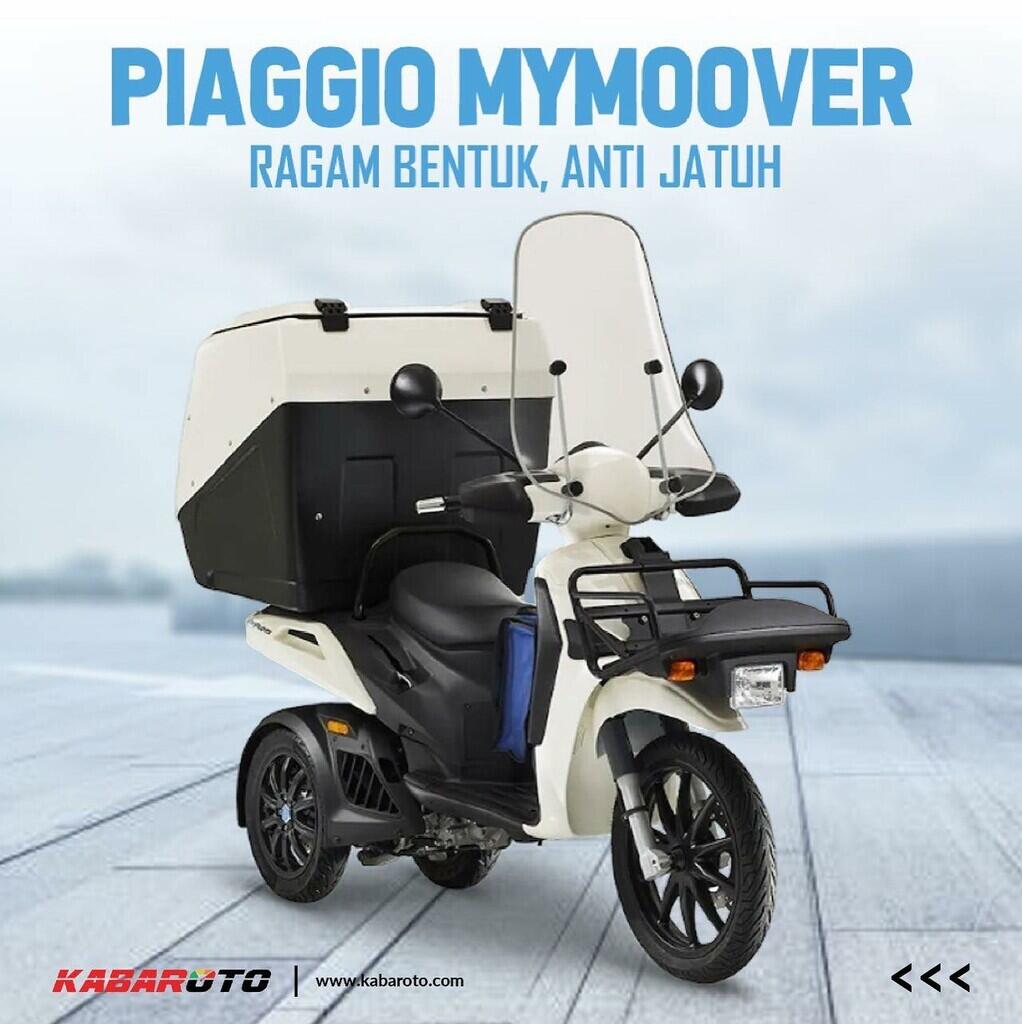 Skuter 3 Roda Lucu Piaggio Mymoover Minimalisir Jatuh
