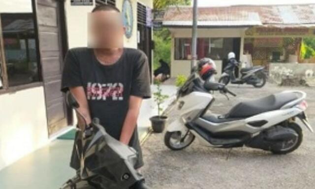 Residivis Curanmor Diamuk Massa Saat Ditangkap Polisi