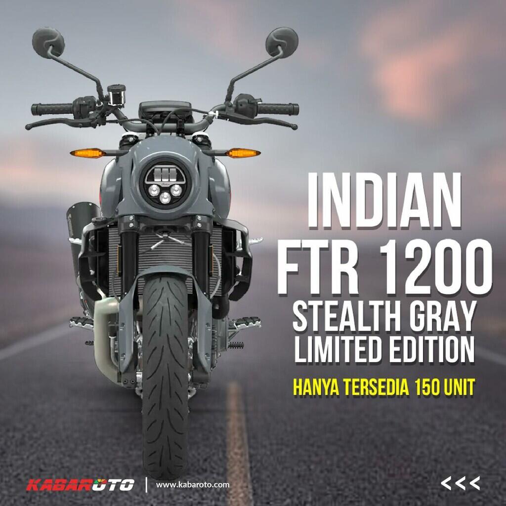 Indian FTR 1200 Stealth Gray Limited Edition Hanya Tersedia 150 Unit