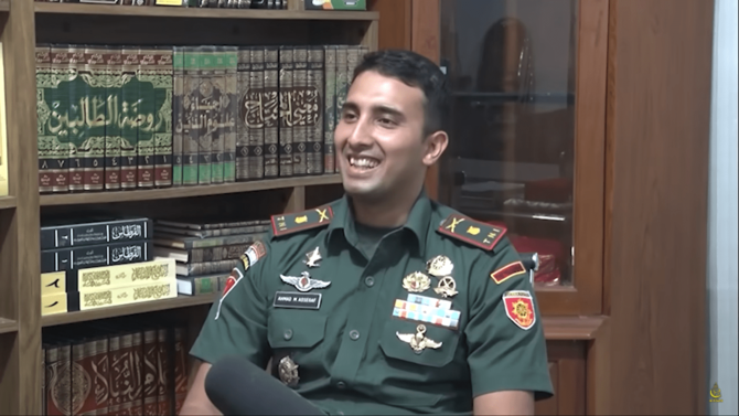 Perjalanan Adik Asuh Kasad Dudung, Mayor Ahmad Bin Muhammad Assegaf Sampai Masuk TNI