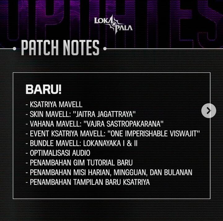 Lokapala moba update ksatriya Mavell, &quot;Sang Penguasa 3 Jagad&quot;