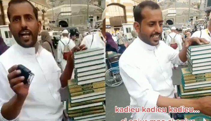 Viral Video Penjual Al-Quran di Mekkah Bisa Bahasa Sunda, Netizen: Dia Mantan Kenek 