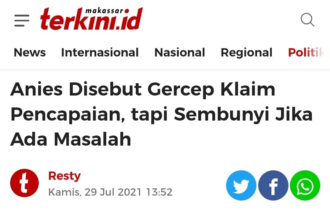 Wagub DKI Jawab PDIP yang Kritik Anies: Banjir Tak Hanya di Jakarta