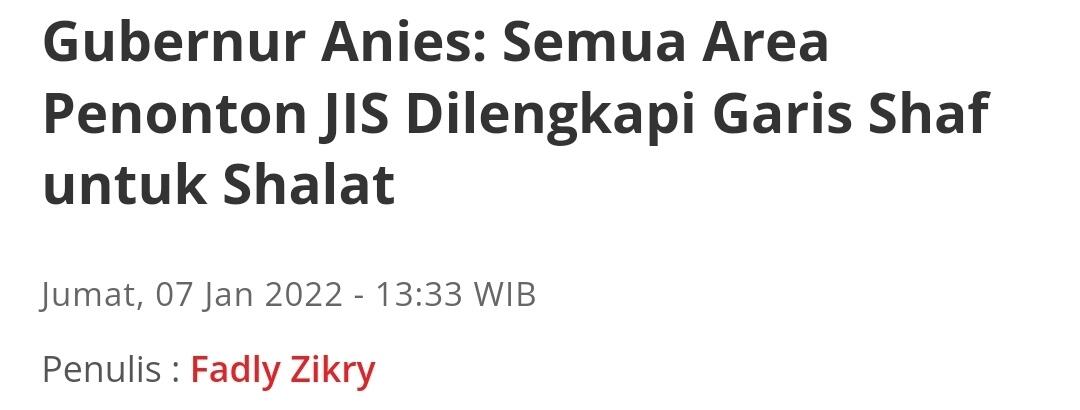 Dapat Harga Khusus, Persija Tetap Tak Pakai Stadion JIS Sebagai Markas Buat Liga 1