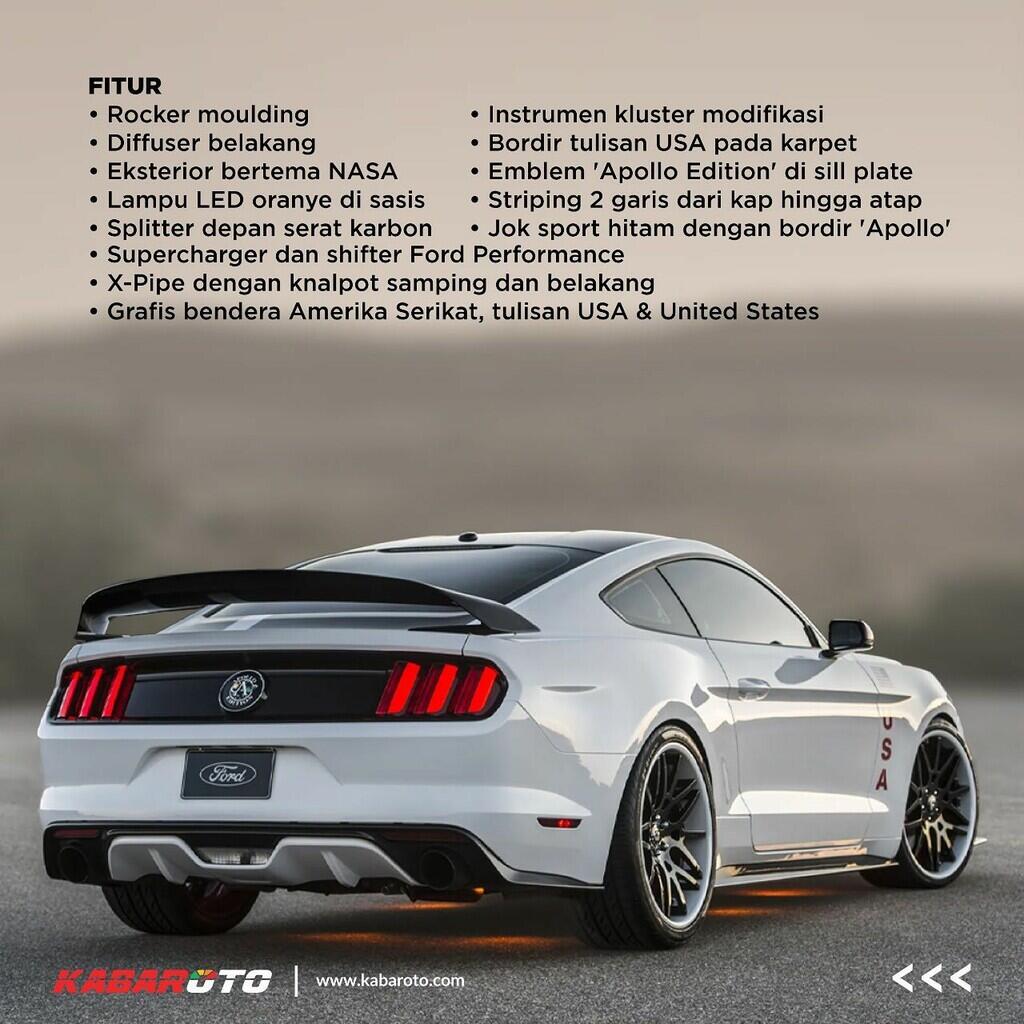 Ford Mustang Apollo, Bagi Pecinta Mobil Amerika Dan Roket NASA