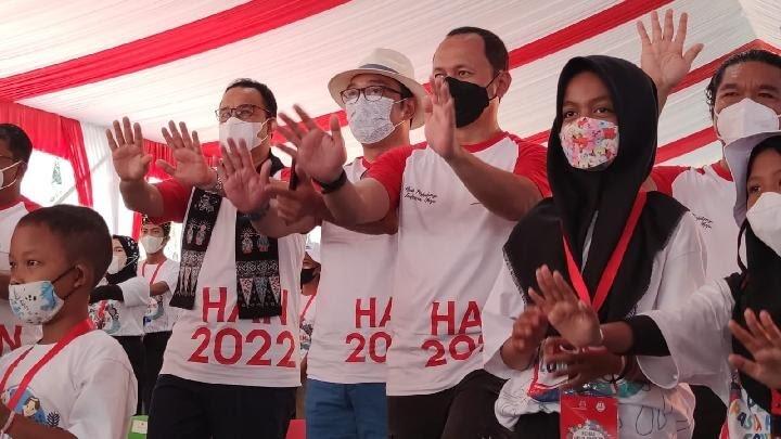 Anies, Ganjar, hingga Ridwan Kamil Joget Bareng di Hari Anak Nasional