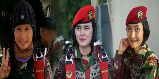 Ini tiga Kopassus cantik, jago tembak, terjun &amp; bela diri