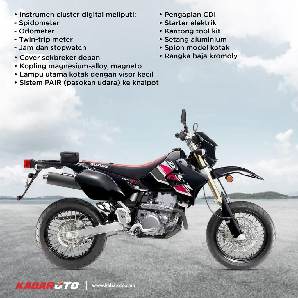 Suzuki DR-Z400SM SuperMoto 2022 Dibanderol Rp111 Juta