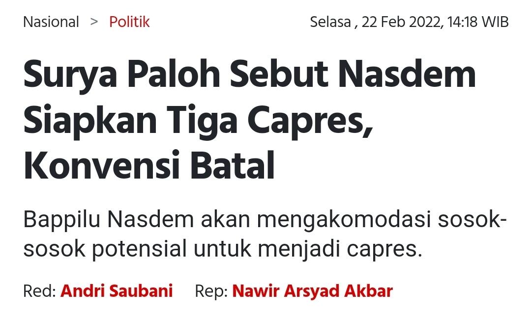Surya Paloh Sebut Pergantian Kekuasaan Kini Tak Fair: Terlalu Ekslusif...