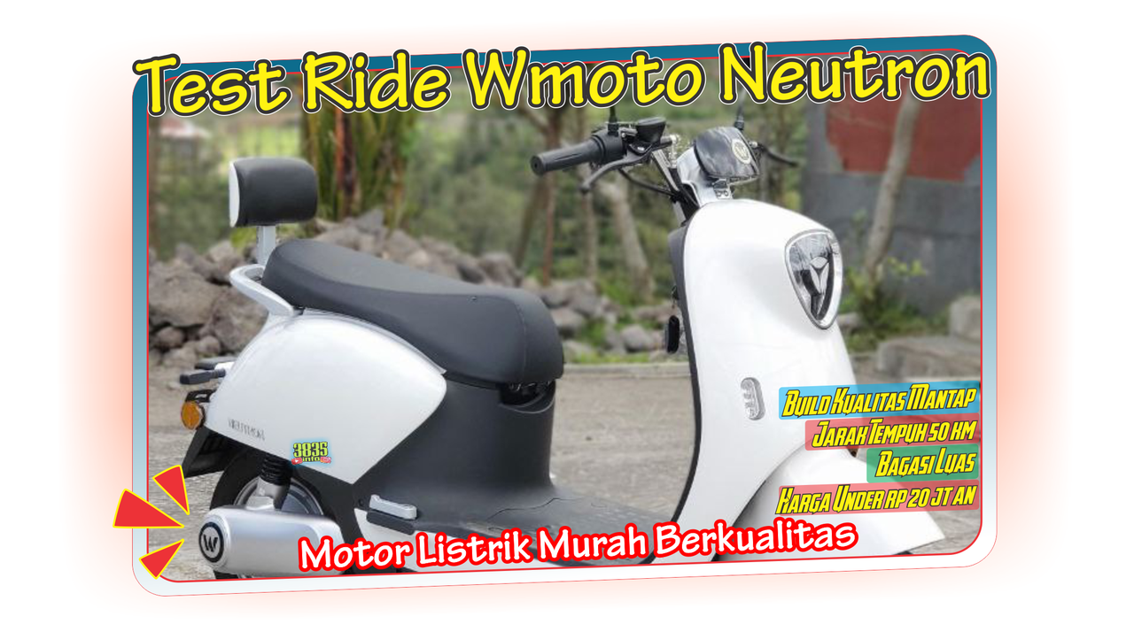 Nyoma Motor Listrik WMoto Neutron Berkelas nih !!