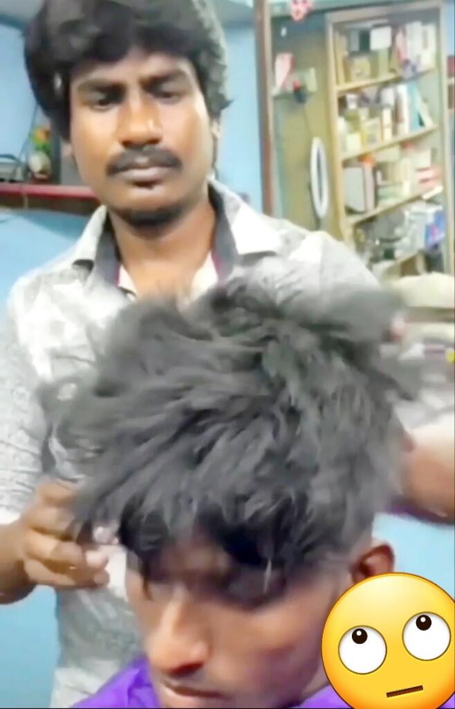 India Memang Beda, Potong Rambut pun Pakai 'Gunting Api' (Ngakak Inside)