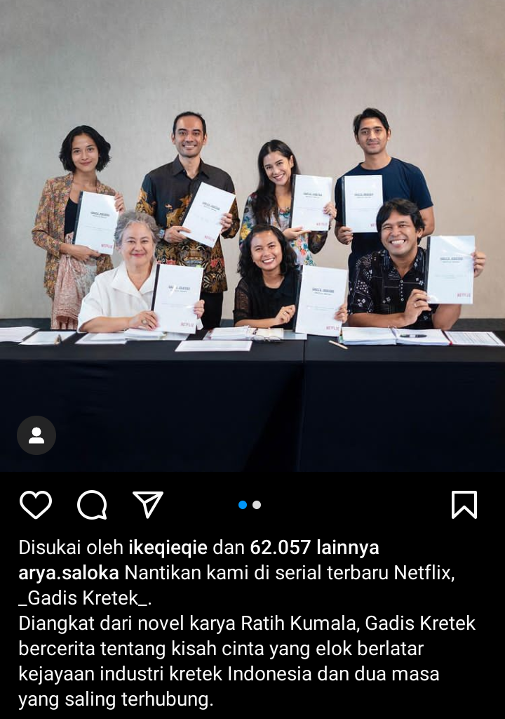 Arya Saloka Menghilang di IC, Main Film Gadis Kretek Tayang Netflix Nih Gansis 