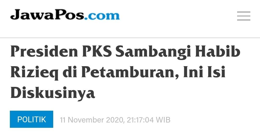 Tidak Ada Satupun Elite Politik yang Raup Berkah Elektoral Sambut HRS Saat Bebas