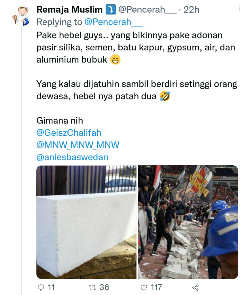 Waduh! Media Malaysia Soroti Jebolnya Pagar Pembatas Stadion JIS