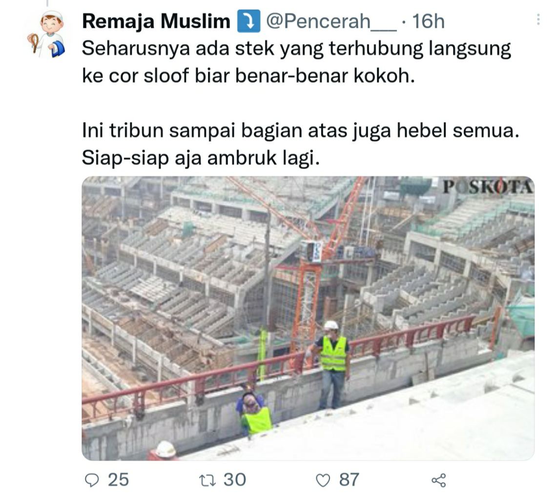 Waduh! Media Malaysia Soroti Jebolnya Pagar Pembatas Stadion JIS