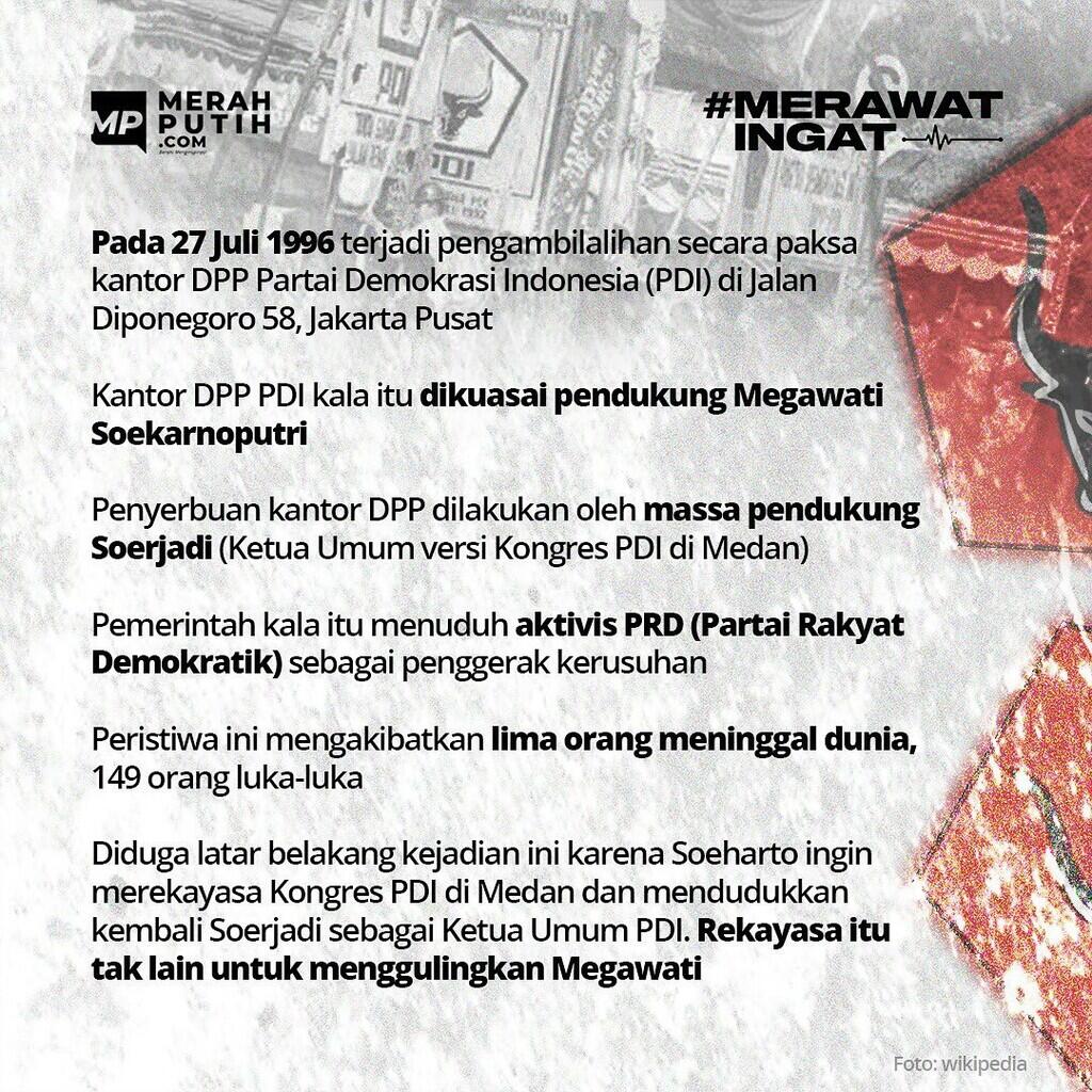 PDIP Kenang Tragedi Kudatuli dengan Tabur Bunga dan Doa untuk Korban