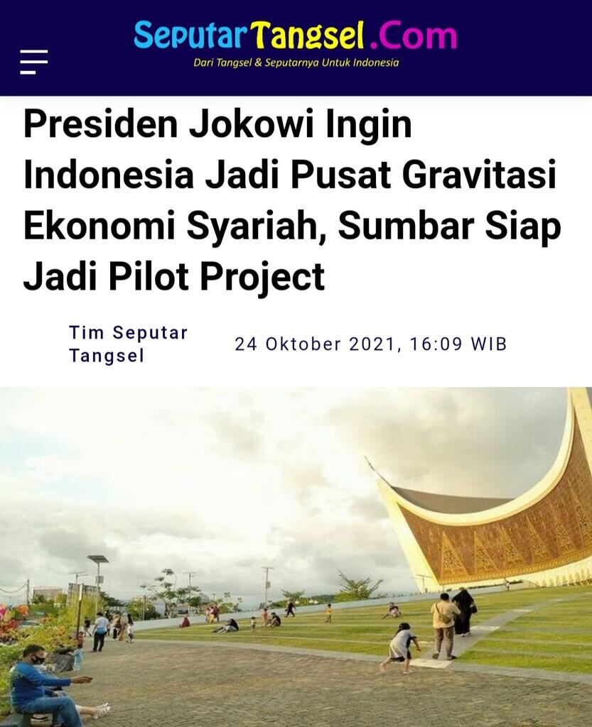 Jokowi Teken UU Sumbar yang Atur Falsafah Syariat Islam